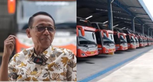 Pak Roso Anak Buruh Tani, dari Kondektur Kini Miliki Ratusan Bus Mewah