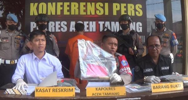 Sat Reskrim Polres Aceh Tamiang Berhasil Amankan Tersangka Pembunuhan Ayah Tiri