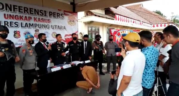Polisi Tangkap Pegawai BPBD Lampung Utara Karena Edarkan Sabu 