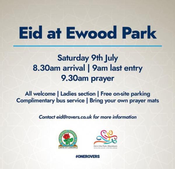 Blackburn Rovers Undang Umat Muslim Inggris Sholat Idul Adha di Ewood Park