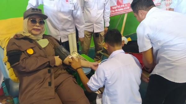 Kejari Bangka Selatan Gandeng PMI Kumpulkan Darah untuk Masyarakat