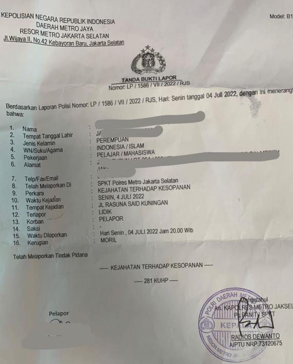 Warga Citayam Korban Pelecehan Seksual di Angkot, Laporkan Pelaku ke Polres Jaksel