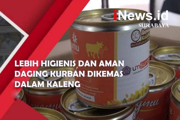 Lebih Higienis dan Aman, Daging Kurban Dikemas Dalam Kaleng