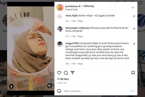 Sule Digugat Cerai Nathalie Holscher, Instagram Putri Delina Diserbu Netizen