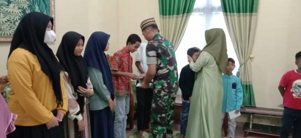 Dandim 0103/Aut Gelar Zikir dan Doa Bersama Anak Yatim Sebagai Syukuran Memasuki Rumah Dinas