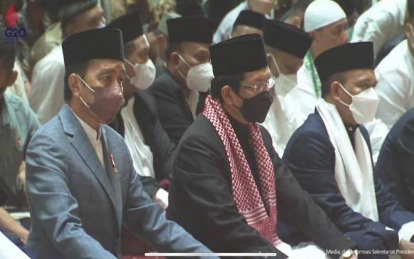 Salat Id di Masjid Istiqlal, Jokowi Didampingi Prabowo Subianto