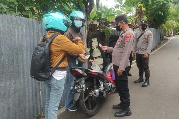 Polsek Siau Barat Sweeping Pengendara Bermotor, Ini Sasarannya