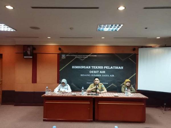 DPUPR Kabupaten Serang Melaksanakan Pelatihan Pengukuran Debit Air Bidang SDA