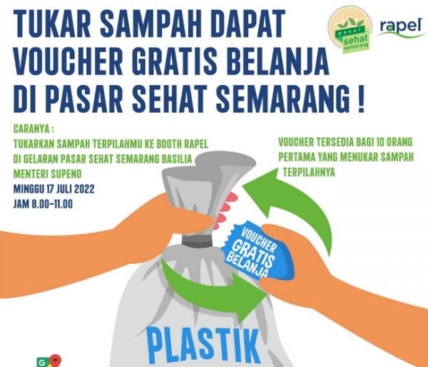 Pasar Sehat Semarang Ajak Masyarakat Tukar Sampah Untuk Dapatkan Produk Pangan Sehat