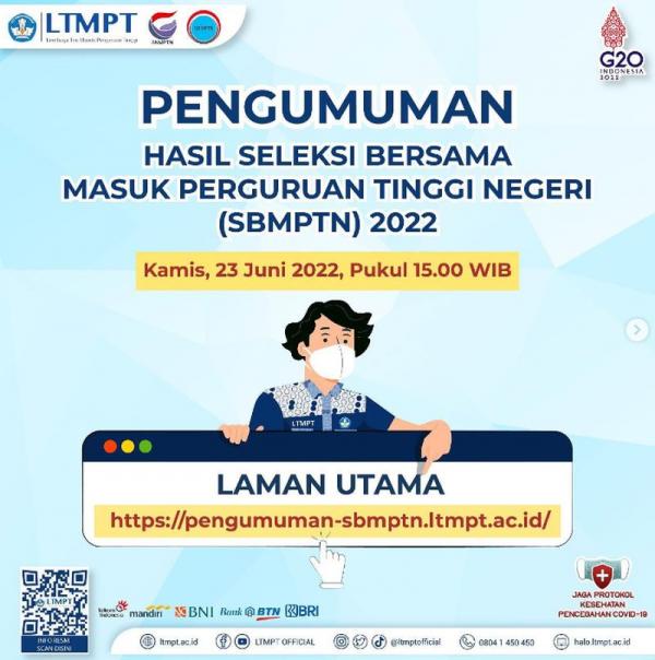 Cek di Sini saja !  32 Link Mirror Pengumuman UTBK SBMPTN 2022