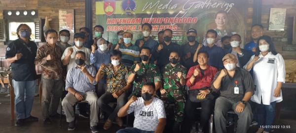 Perkuat Sinergitas dengan Media, Pendam IV Diponegoro Gelar Media Gathering bersama Insan Pers