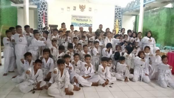 PC Taekwondo Indonesia Way Kanan Gelar Ujian Kenaikan Tingkat