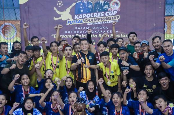 Final Futsal Kapolres Cup Berlangsung Meriah, Ini Dia Daftar Juaranya