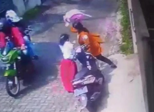 Penembak Istri Tentara di Semarang Terekam CCTV