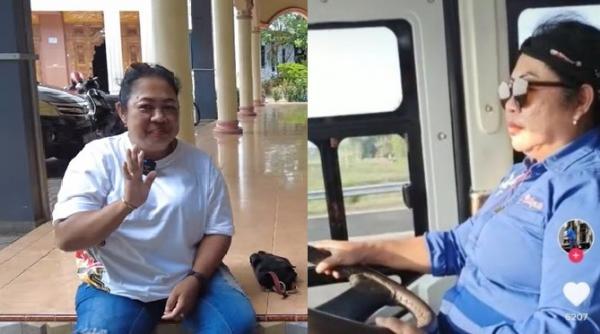 Kisah Bu Yayuk Sopir Perempuan PO Bus Haryanto yang Pernah Ditodong Pistol di Jalan