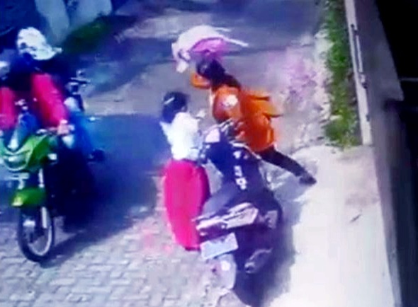 Terekam CCTV Penampakan Pelaku Tembak Istri Anggota TNI di Semarang Jawa Tengah
