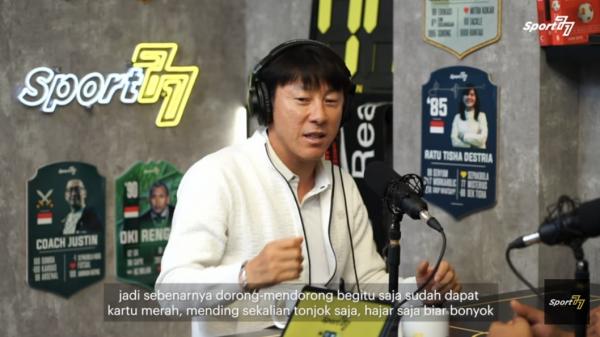 Tidak Terima Aksi Saling Dorong Pemain, Shin Tae-yong Berkelakar Lebih Baik Langsung Hajar
