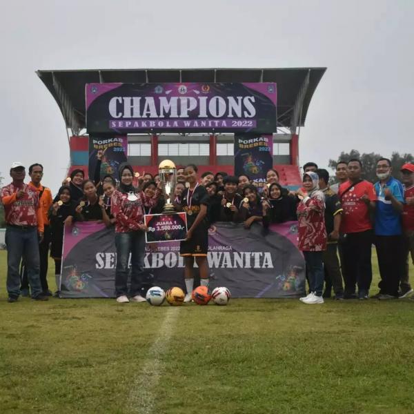 Kesebelasan Wanita Smansa Salem, Sabet Juara 1 Festival Sepakbola Wanita Porkab 2022
