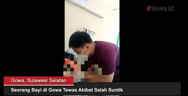 Seorang Bayi di Gowa Tewas Akibat Salah Suntik Perawat