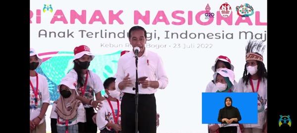 Pesan Presiden Jokowi untuk Anak-anak: Belajar, Jangan Lupa Berdoa