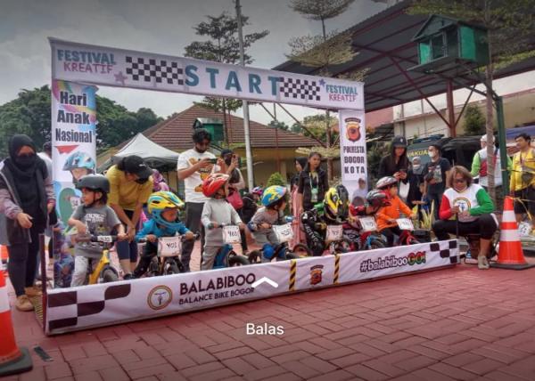 Puluhan Anak Antusias Mengikuti Berbagai Lomba di Hari Anak Nasional yang Diadakan Polresta Bogor