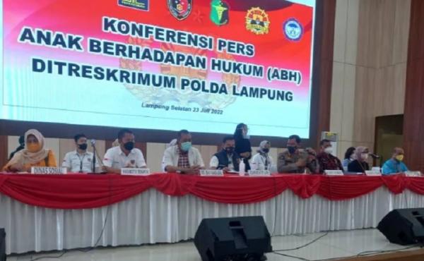 Polda Lampung Menetapkan Empat Tersangka Penganiayaan narapidana Anak Hingga Tewas