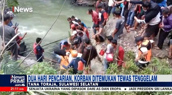 Video: Detik-detik Jenazah Nelwan Patola Mahasiswa UKI Toraja yang Ditemukan Tenggelam di Sungai