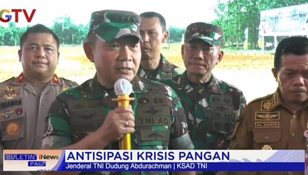 Kasad Resmikan Pemanfaatan Lahan Ketahanan Pangan
