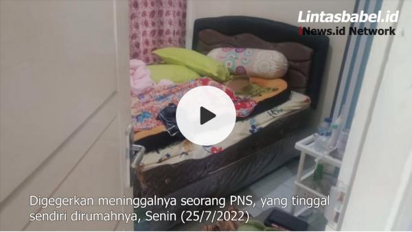 Video! PNS DKP Bangka Tengah Ditemukan Tewas, Warga Curiga Korban Tak Keluar Rumah