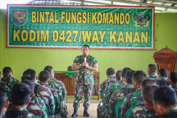 Dandim 0427 Way kanan : Babinsa Adalah Ujung Tombak Saya