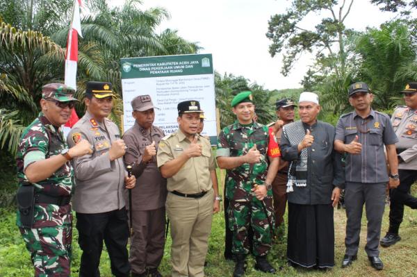Kapolres Aceh Jaya Hadiri Upacara TMMD Reguler Ke-144 Tahun 2022