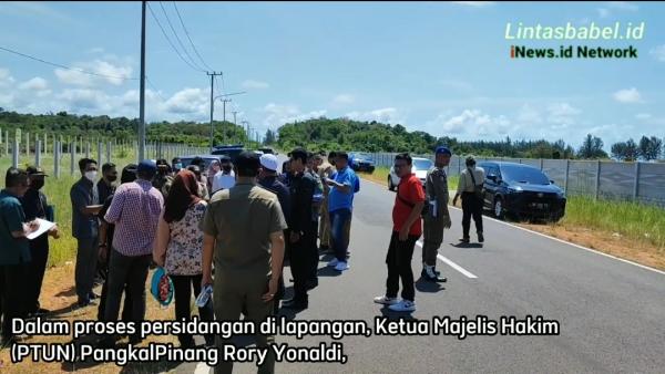 Video, Sidang Lapangan Perkara Pembongkaran Pagar Panel PT SMP Oleh Pemkab Bangka