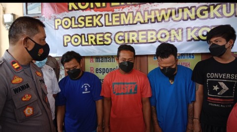 Polsek Lemahwungkuk, Tangkap 4 Pemuda Pelaku Penganiayaan di Pegambiran Cirebon