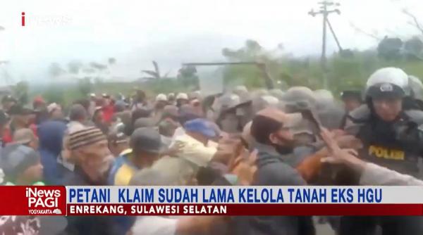Ricuh Demo Tolak Pengukuran Lahan di Enrekang, Belasan Warga Luka-luka