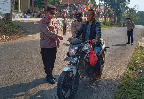 Polisi Amankan Sepeda Motor Knalpot Bising di Cibiuk Garut