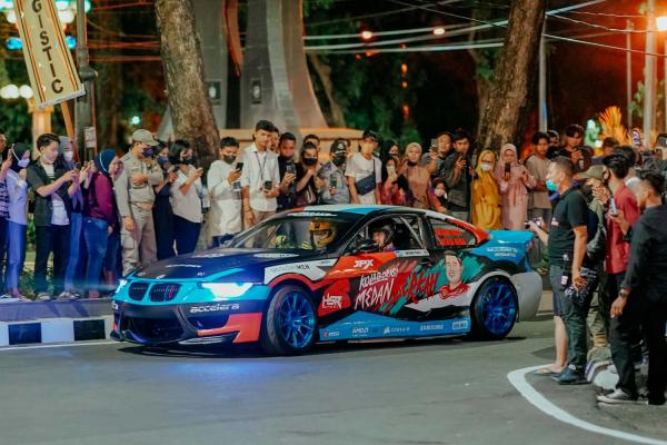 Bekraf di Balai Kota Medan, Bobby Nasution Drifting Bareng Akbar Raiz