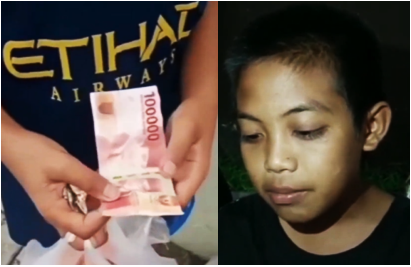 Tega! Susah Payah Mengais Rezeki, Seorang Bocah Penjual Keripik Singkong Ditipu Pakai Uang Palsu