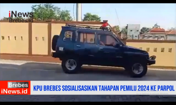 Video KPU Brebes Sosialisasikan Tahapan Pemilu 2024 ke Partai Politik