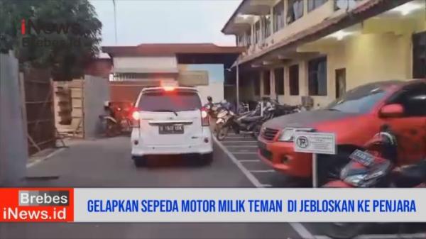 Video Pria di Brebes Dijebloskan ke Penjara, Gelapkan Sepeda Motor