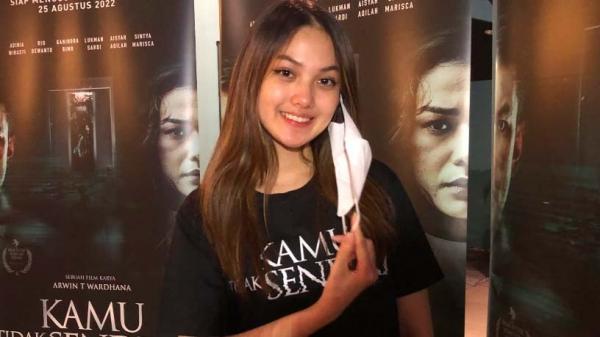 Ingat Trauma Masa Lalu, Aisyah Aqilah Meneteskan Air Mata Nonton Screening Film Kamu Tidak Sendiri