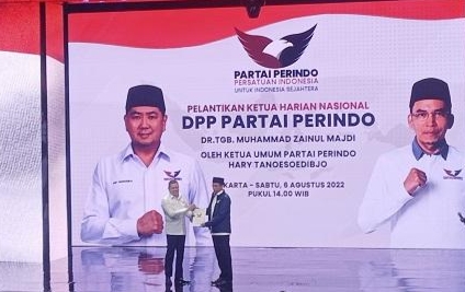 Resmi Dilantik, Tuan Guru Bajang Jadi Ketua Umum Harian Partai Perindo