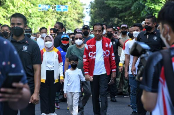 Presiden RI Car Free Day di Kota Solo Didampingi Pangdam IV Diponegoro
