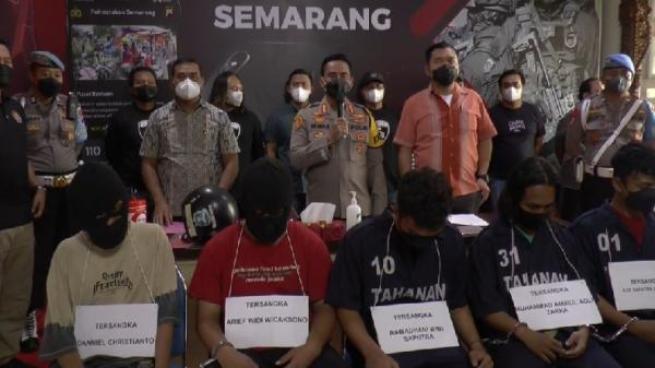 Polrestabes Semarang Tangkap 5 Anggota Geng BK Pelaku Pengeroyokan 3 Taruna AMNI