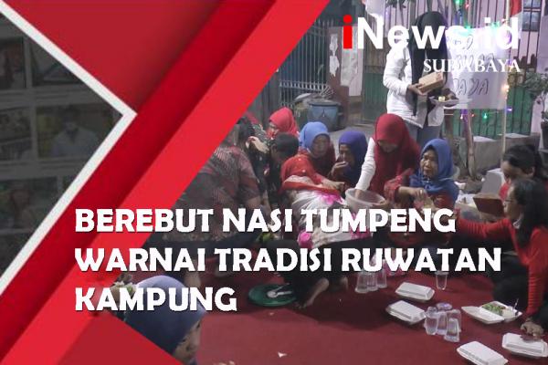 Serunya Berebut Nasi Tumpeng Dalam Tradisi Ruwatan Kampung