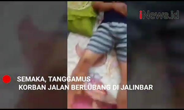 Video Korban Luka Parah Akibat Kondisi Jalan Berlubang di Tanggamus