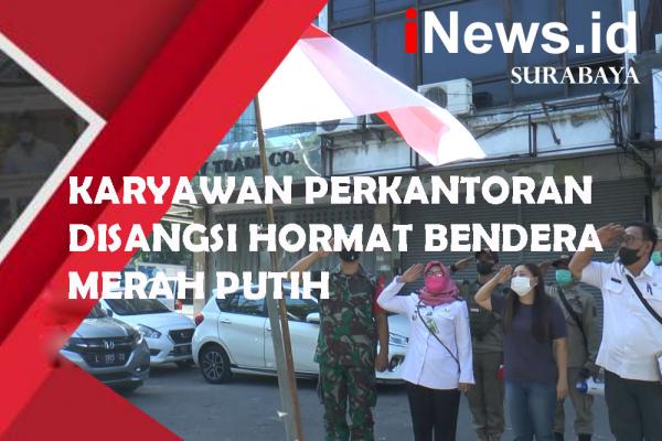 Video Karyawan Hormat Merah Putih dan Nyanyi Lagu Kebangsaan