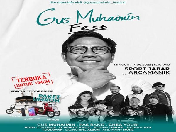 Sapa Ribuan Relawan di Jabar, Gus Muhaimin Fest The Next 2024 akan Digelar di Bandung