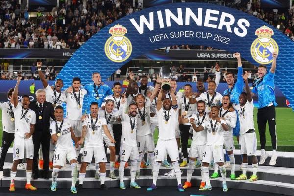 Tekuk Frankfurt 2-0, Real Madrid Sikat  Jadi Juara Super Eropa 2022