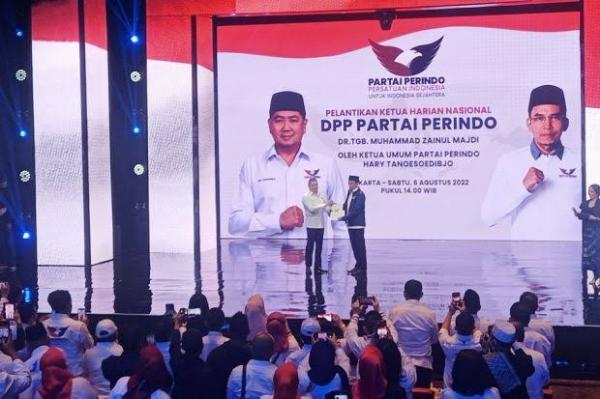 Dilantik Jadi Ketua Harian DPP Perindo, TGB: Partai Itu Kerja Kolektif, Semua Harus Bergerak