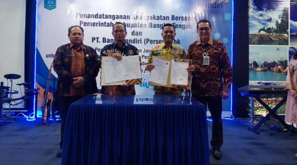 Jalin MoU Dengan Pemkab Bateng, Bank Mandiri Area Pangkalpinang Dukung Program Smart City 